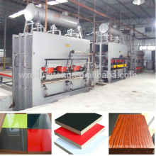 MDF laminación de melamina máquina de prensa caliente / wuxi qiangtong caliente venta melamina ciclo corto máquina de prensa caliente